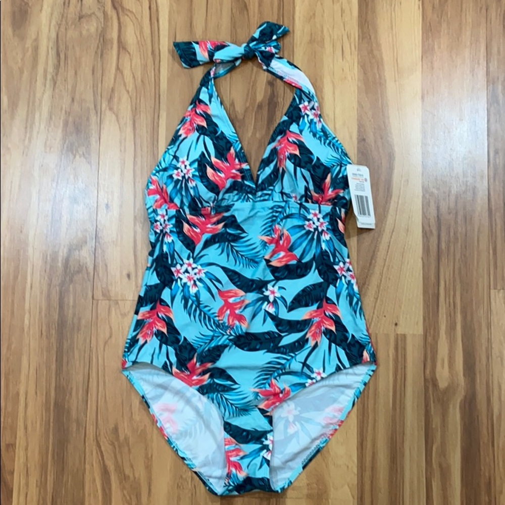 🔥🔥🔥Blue Motion Swim Suit One Piece New NWT